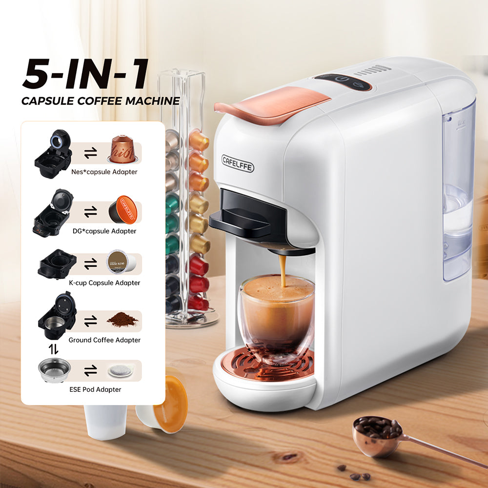 CAFELFFE 5-in-1 Automatic Coffee Machine for Nespresso, Dolce