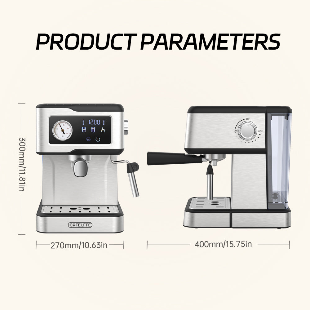 Cafelffe Semi-automatic Espresso Coffee Machine MK-901 Silver