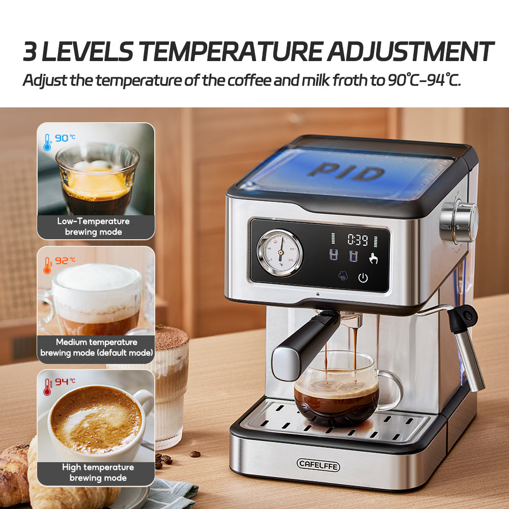 Cafelffe Semi-automatic Espresso Coffee Machine MK-901 Silver
