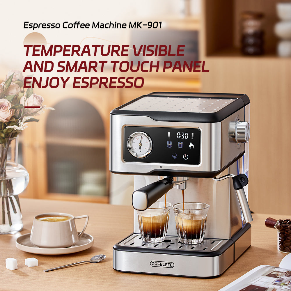 Cafelffe Semi-automatic Espresso Coffee Machine MK-901 Silver