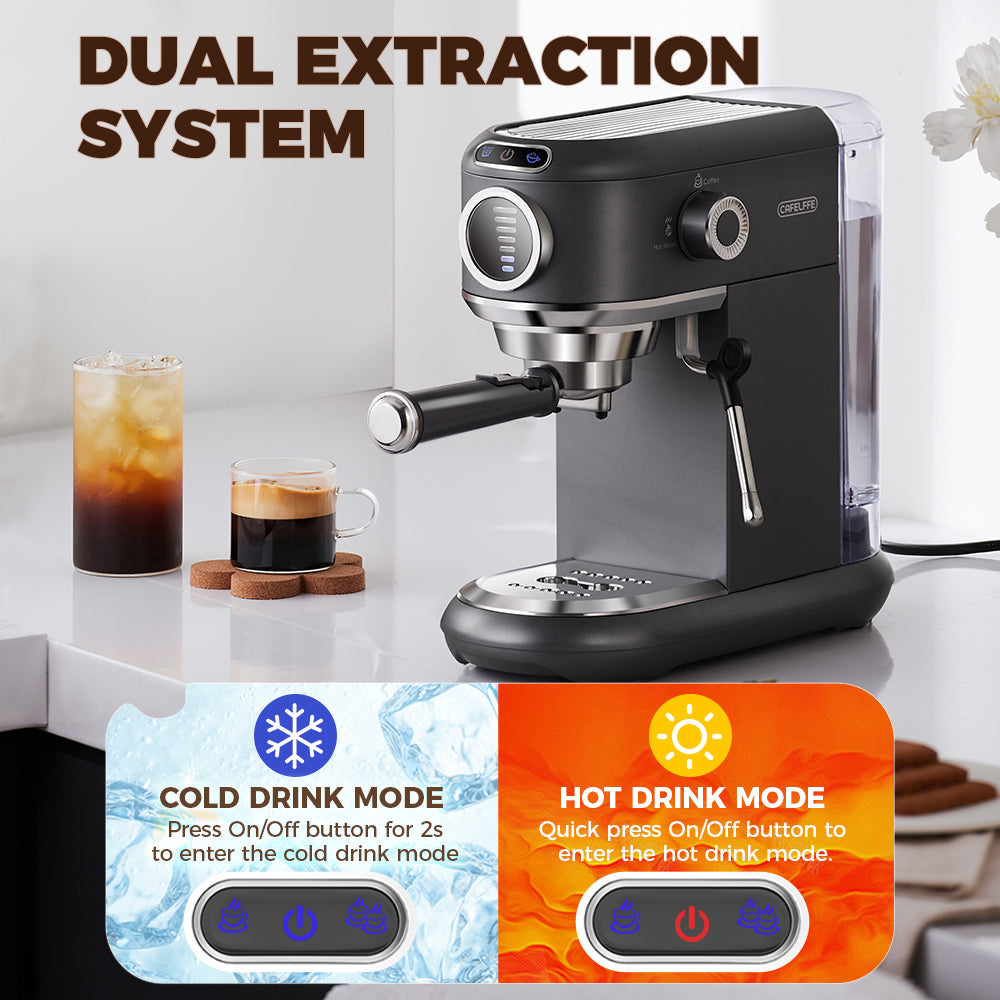 CAFELFFE Semi-automatic Espresso Coffee Machine MK601F Grey