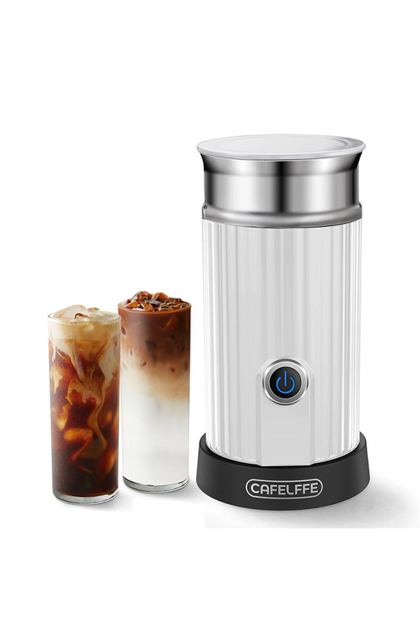 CAFELFFE Hot/Cold Electric Milk Frother MK-201 Black/White
