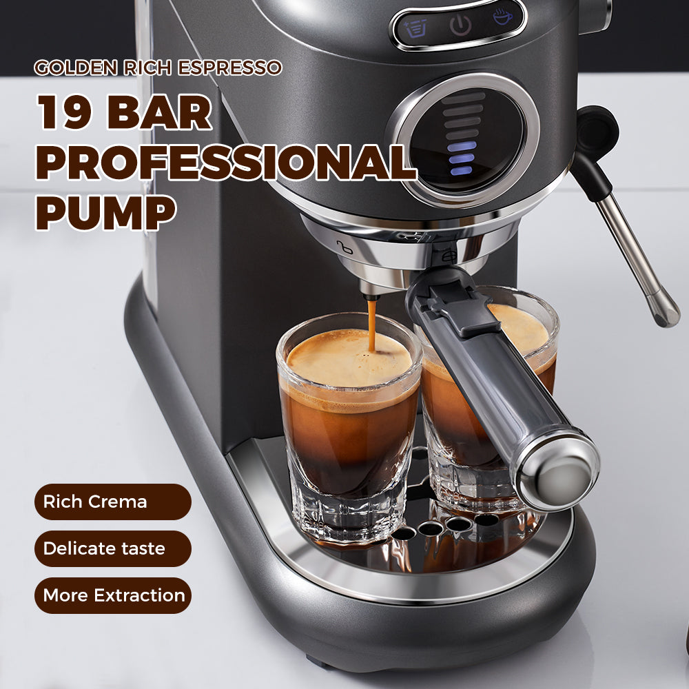 CAFELFFE Semi-automatic Espresso Coffee Machine MK601F Grey