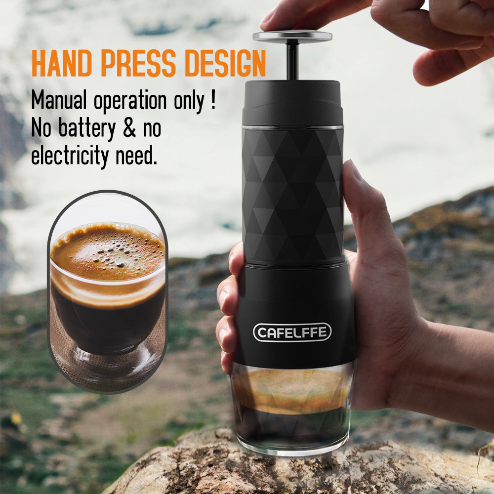 CAFELFFE 3-in-1 Portable Espresso Coffee Machine MK501 Black/White
