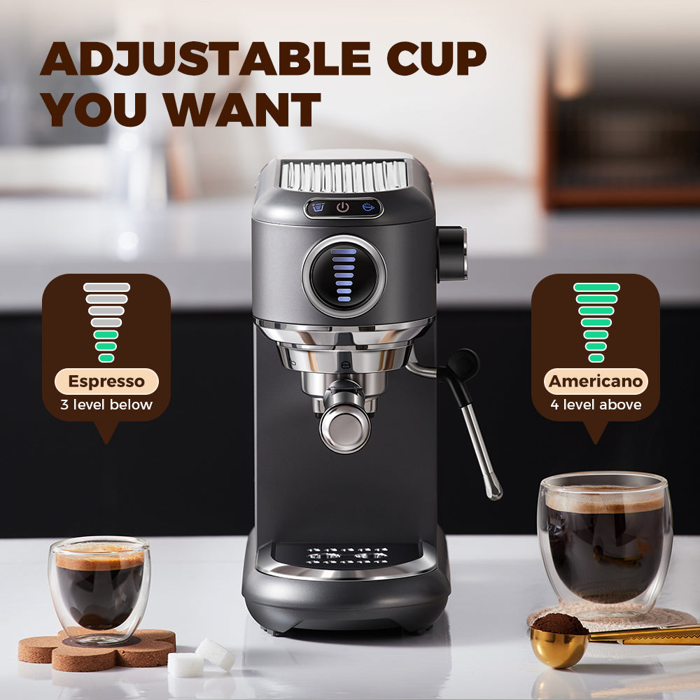 CAFELFFE Semi-automatic Espresso Coffee Machine MK601F Grey
