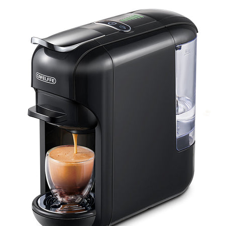 CAFELFFE 5-in-1 Hot/Cold Capsule Coffee Machine MK606 Black/White