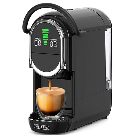 CAFELFFE 4-in-1 Hot/Cold Capsule Coffee Machine MK609S Black