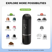 将图片加载到图库查看器，CAFELFFE MK502 Portable Espresso Machine - 2-in-1 Coffee Maker, 7500mAh Battery, Travel-Friendly with Carrying Bag