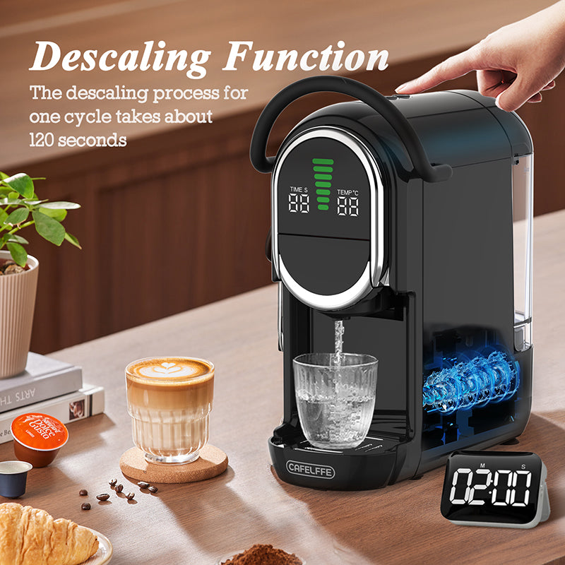 CAFELFFE 4-in-1 Hot/Cold Capsule Coffee Machine MK609S Black
