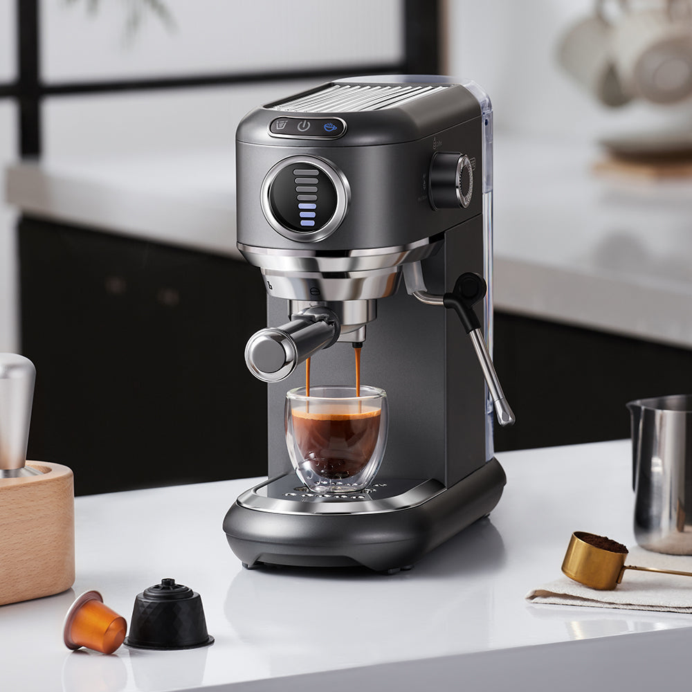 CAFELFFE Semi-automatic Espresso Coffee Machine MK601F Grey
