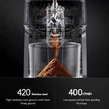 Laden Sie das Bild in den Galerie-Viewer, CAFELFFE Smart Touch Panel Coffee Grinder, 35-Levels Grind Adjustment, Anti-Static Tech Suitable for Espresso, Americano, Pour-over, Drip Coffee, and French Press - MK303