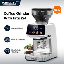 Laden Sie das Bild in den Galerie-Viewer, CAFELFFE Smart Touch Panel Coffee Grinder, 35-Levels Grind Adjustment, Anti-Static Tech Suitable for Espresso, Americano, Pour-over, Drip Coffee, and French Press - MK303