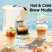 Laden Sie das Bild in den Galerie-Viewer, CAFELFFE 2-in-1 Capsule Coffee Machine for Nespresso, Dolce Gusto, Starbucks Capsules Cold/Hot Brewing, Compact Coffee Machine, Multifunctional Coffee Machine for Home and Office, Birthday Gift, New Year Gift -MK611B