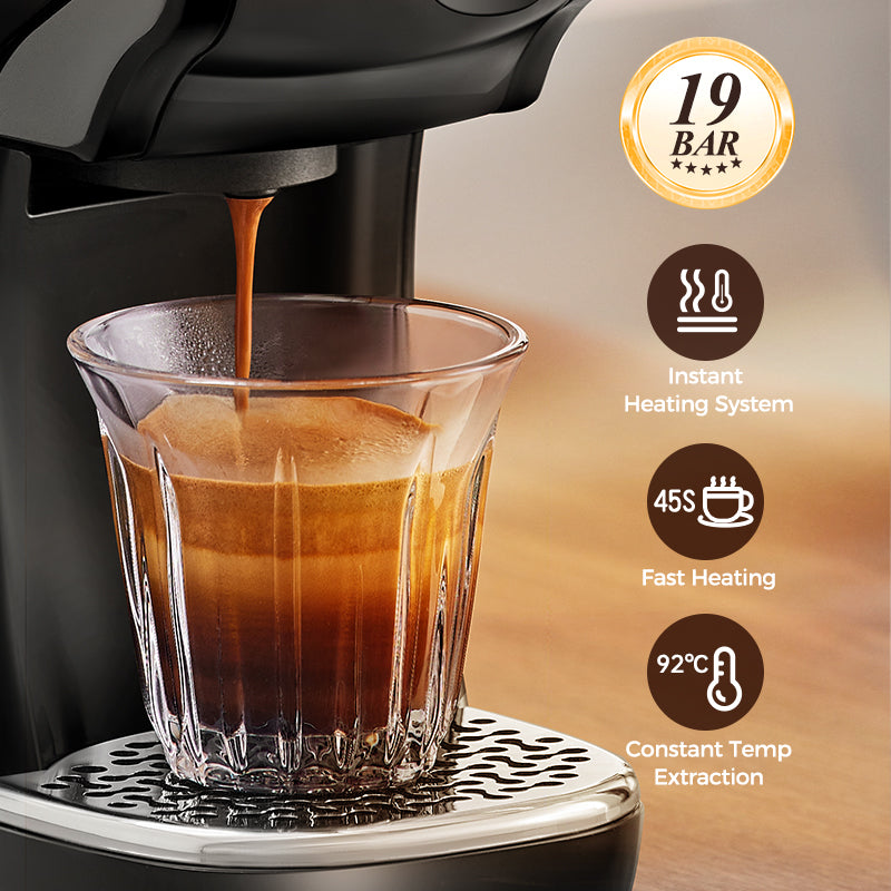 CAFELFFE 3-in-1 Ho/tCold Capsule Coffee Machine MK611 Black