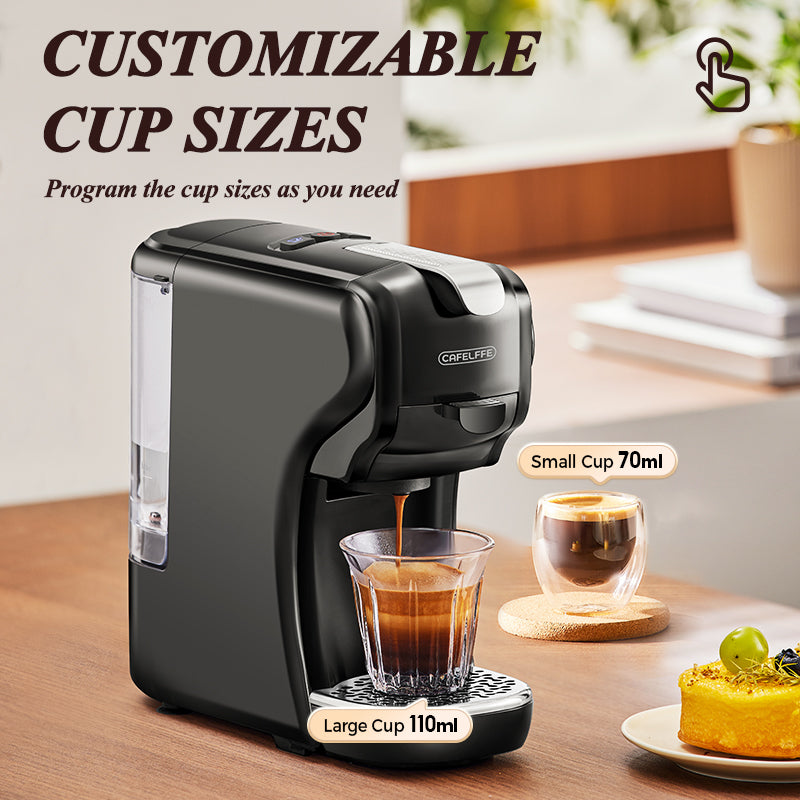 CAFELFFE 3-in-1 Ho/tCold Capsule Coffee Machine MK611 Black
