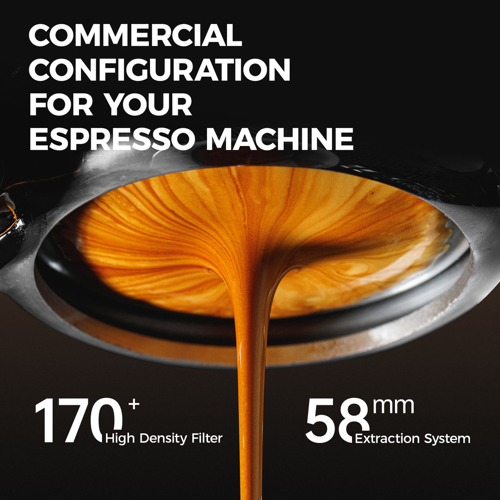 CAFELFFE Barista Professional Semi-Automatic Machine 58mm Extraction System/20Bar Pressure/Touch Panel/Hot & Cold Brew Function Home Barista Multifunctional Coffee Machine for Home and Office, Birthday Gift, New Year Gift-MK902