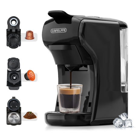 CAFELFFE 3-in-1 Hot/Cold Capsule Coffee Machine MK602 Black